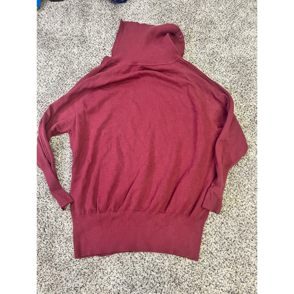 Seraphine‎ Maternity Nursing Pullover Knit Sweater, Mock-Neck Size XXL Berry Red - Picture 11 of 12
